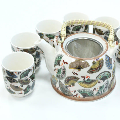 Herbal Teapot Set - China Fans - DuvetDay.co.uk