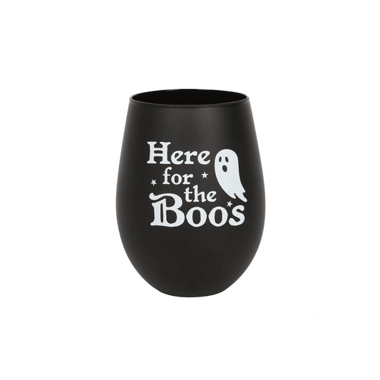 Here For The Boos Stemless Glass - DuvetDay.co.uk