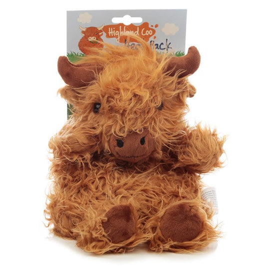 Highland Coo Cow Microwavable Heat Wheat Pack - DuvetDay.co.uk