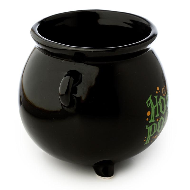 Hocus Pocus Black Cauldron Ceramic Shaped Mug - DuvetDay.co.uk