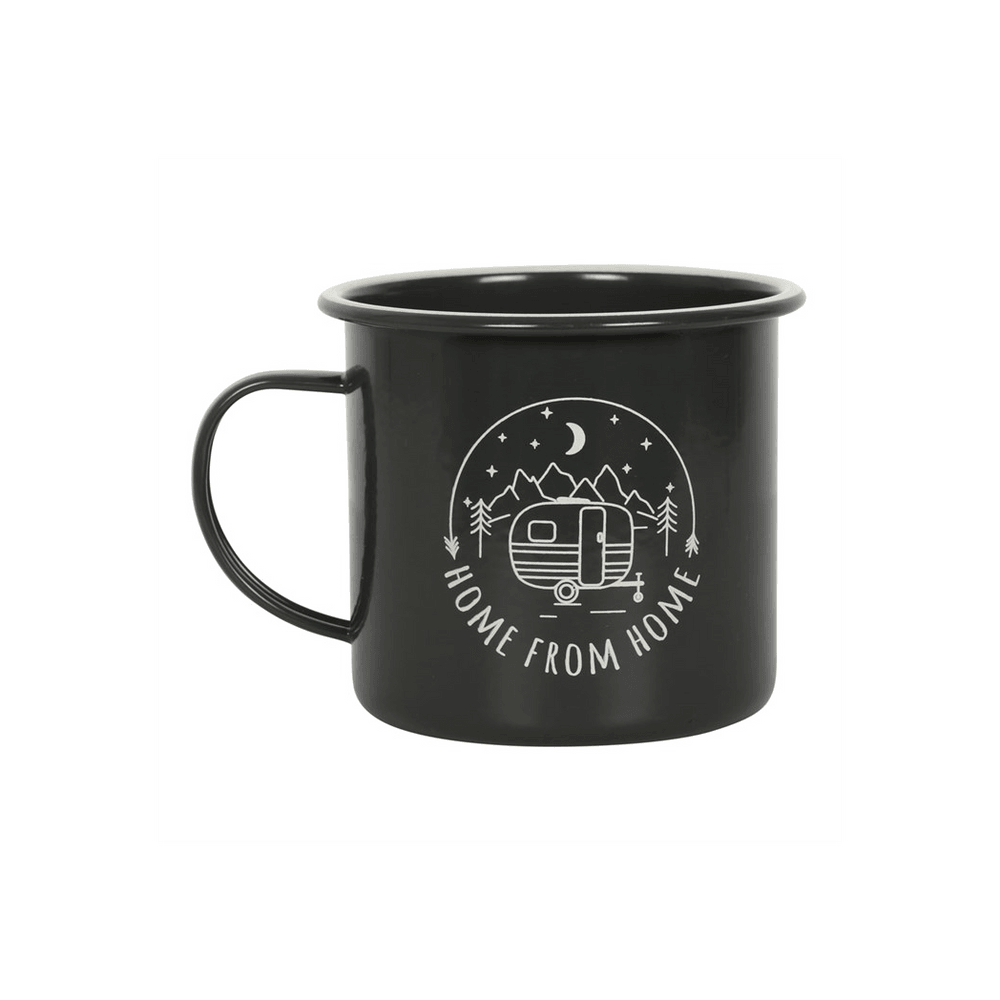 Home from Home Enamel Camping Mug - DuvetDay.co.uk