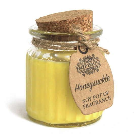Honeysuckle Soy Pot of Fragrance Candles - DuvetDay.co.uk