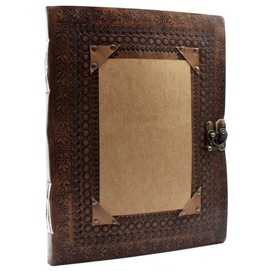 Huge Customisable Visitor Leather Book 10x13 (200 pages) - DuvetDay.co.uk