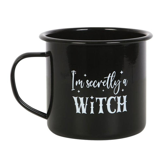 I'm Secretly A Witch Enamel Mug - DuvetDay.co.uk