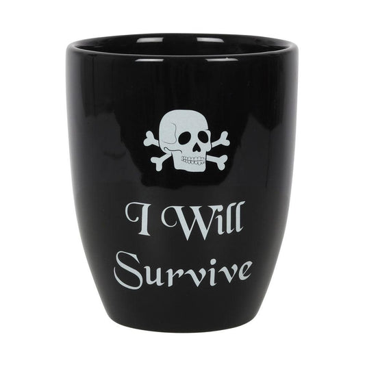 I Will Survive Gothic Plant Pot - DuvetDay.co.uk