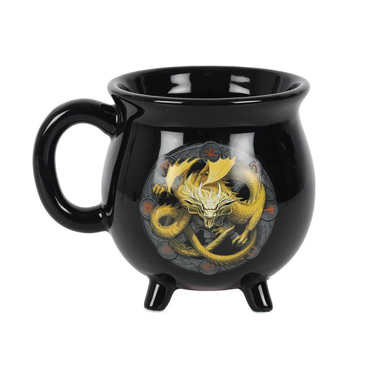 Imbolc Colour Changing Cauldron Mug by Anne Stokes - DuvetDay.co.uk