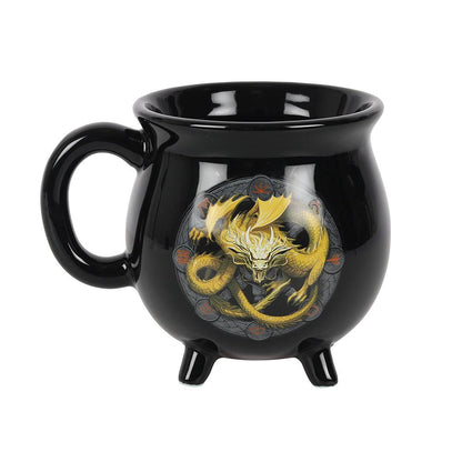 Imbolc Colour Changing Cauldron Mug by Anne Stokes - DuvetDay.co.uk