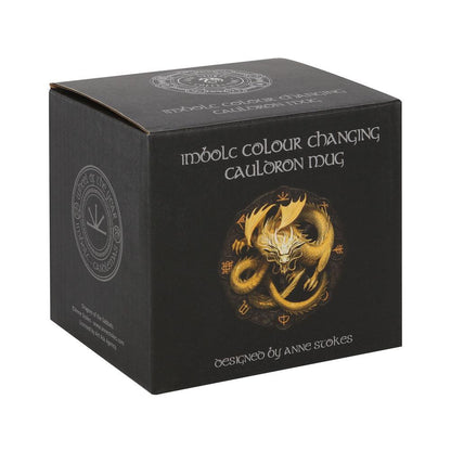 Imbolc Colour Changing Cauldron Mug by Anne Stokes - DuvetDay.co.uk