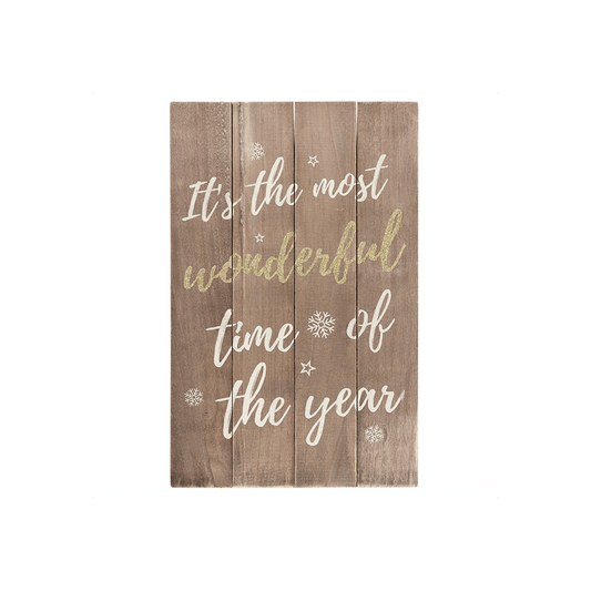 It's the Most Wonderful Time of the Year Wooden Plaque