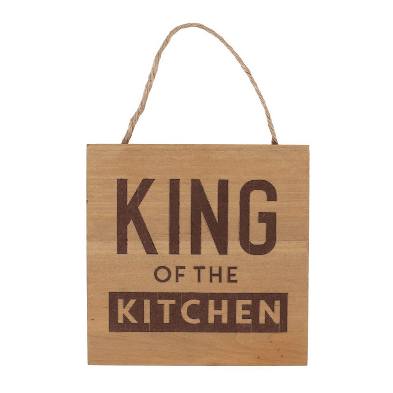 King of the Kitchen Square Hanging Sign - DuvetDay.co.uk