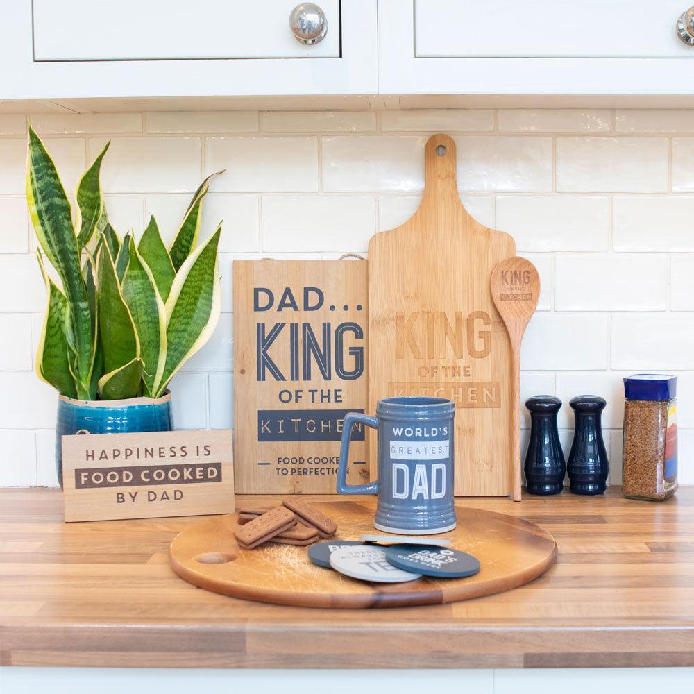 King of the Kitchen Wooden Chopping Board - DuvetDay.co.uk