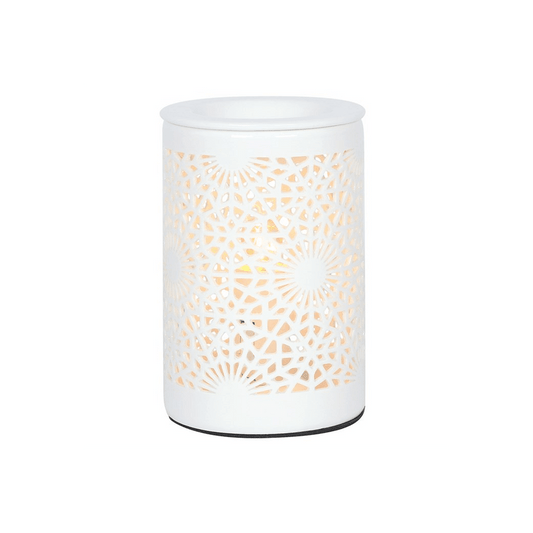 Lace Cut Out Electric Oil Burner - DuvetDay.co.uk