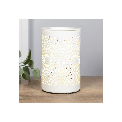 Lace Cut Out Electric Oil Burner - DuvetDay.co.uk
