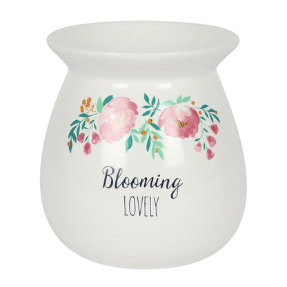Large Blooming Lovely Wax Melt Burner Gift Set - DuvetDay.co.uk