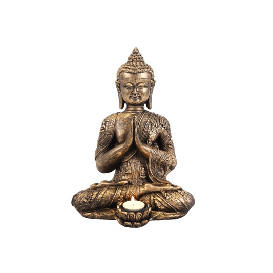 Large Buddha Tealight Holder - DuvetDay.co.uk