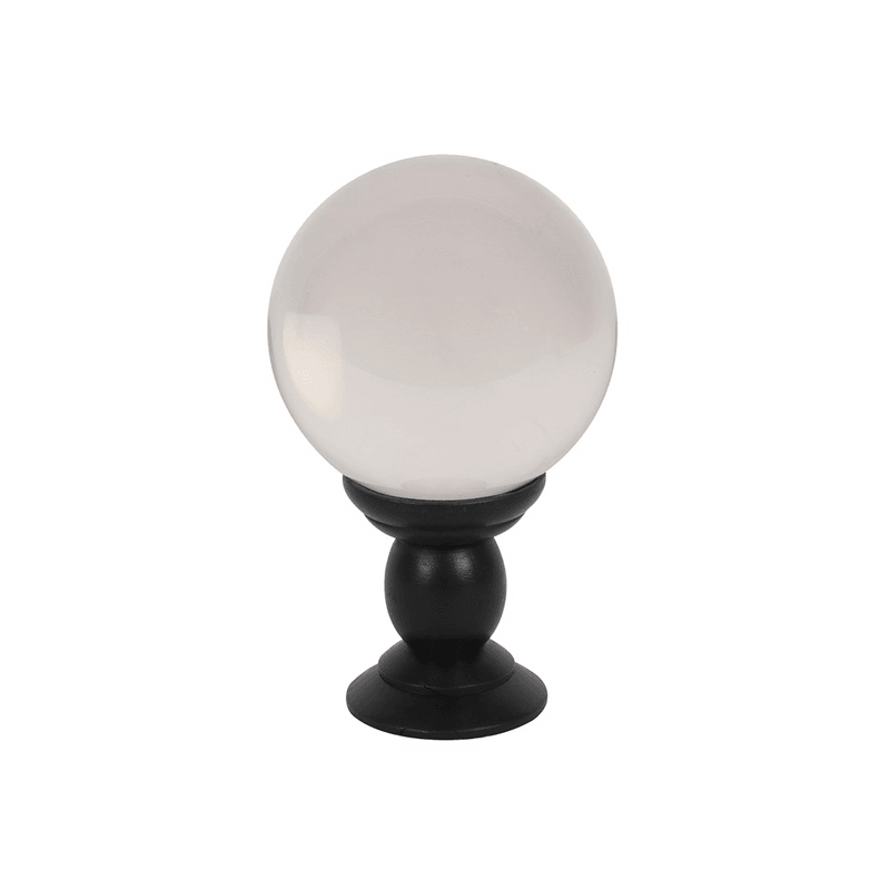 Large Clear Crystal Ball on Stand - DuvetDay.co.uk