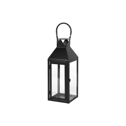 Large Matte Black Lantern - DuvetDay.co.uk