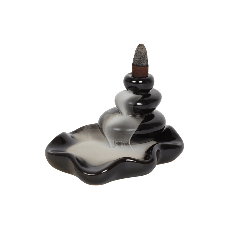 Large Pebbles Backflow Incense Burner - DuvetDay.co.uk