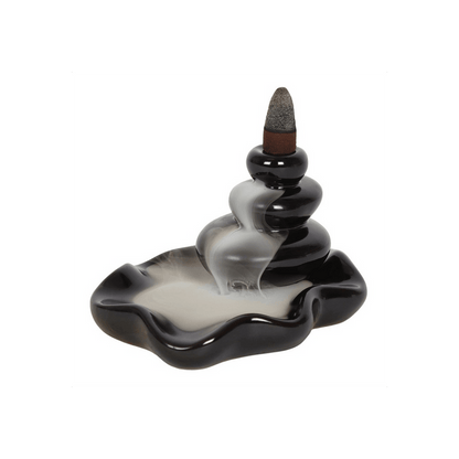 Large Pebbles Backflow Incense Burner - DuvetDay.co.uk