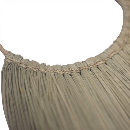 Large Seagrass Fan Wall Decor - Natural - DuvetDay.co.uk