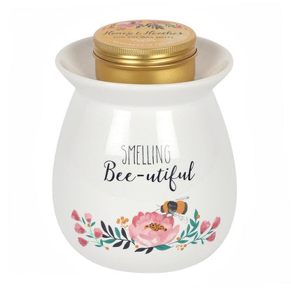 Large Smelling Bee-utiful Wax Melt Burner Gift Set - DuvetDay.co.uk