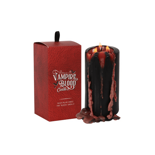 Large Vampire Blood Pillar Candle - DuvetDay.co.uk