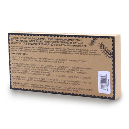 Lavender Natural Cotton and Juco Eye Pillow in Gift Box - Madagascar Giraffe - DuvetDay.co.uk