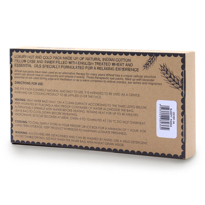 Lavender Natural Cotton and Juco Eye Pillow in Gift Box - Sleepy Panda - DuvetDay.co.uk