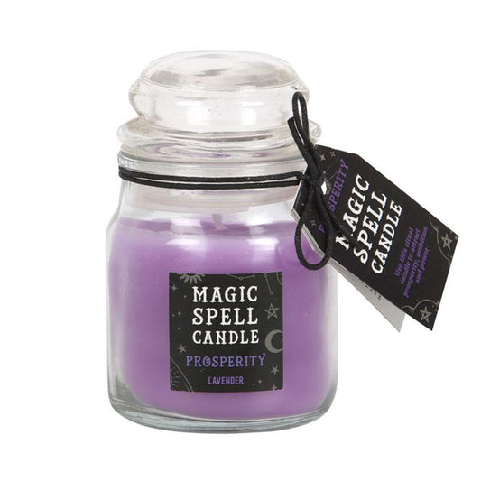 Lavender 'Prosperity' Spell Candle Jar - DuvetDay.co.uk