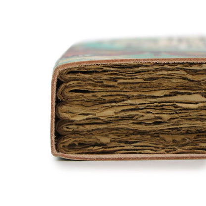 Leather "Bee Kind" Deckle-edge Notebook (7x5") - DuvetDay.co.uk