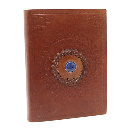 Leather Lapis Notebook (7x5")