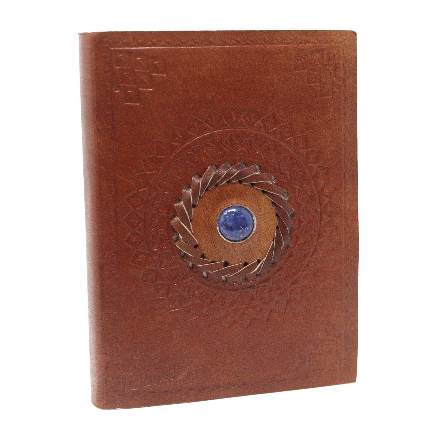 Leather Lapis Notebook (7x5") - DuvetDay.co.uk