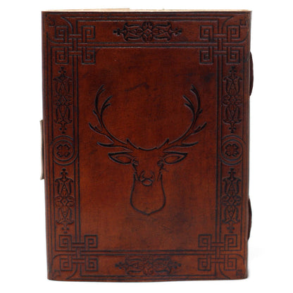 Leather Stag Notebook (6x8") - DuvetDay.co.uk