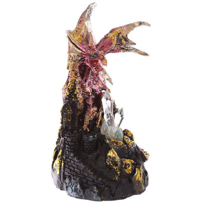 LED Crystal Castle Collectable Dragon Figurine - DuvetDay.co.uk