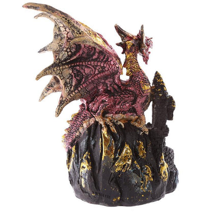 LED Crystal Castle Collectable Dragon Figurine - DuvetDay.co.uk