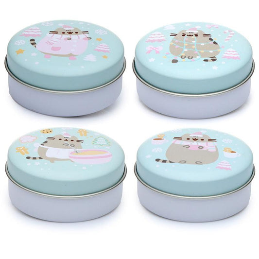 Lip Balm in a Tin - Pusheen the Cat Christmas - DuvetDay.co.uk