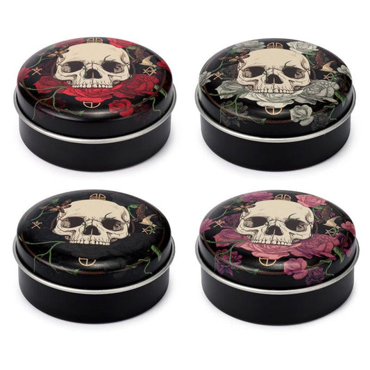 Lip Balm in a Tin - Skulls and Roses - DuvetDay.co.uk