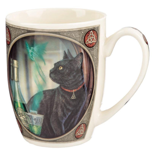 Lisa Parker Porcelain Mug - Absinthe Cat - DuvetDay.co.uk