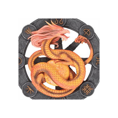 Litha Dragon Resin Wall Plaque by Anne Stokes - DuvetDay.co.uk