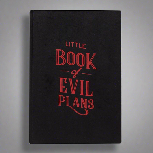 Little Book Of Evil Plans Velvet A5 Notebook