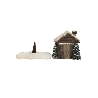 Log Cabin Incense Cone Burner - DuvetDay.co.uk