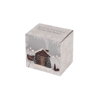 Log Cabin Incense Cone Burner - DuvetDay.co.uk