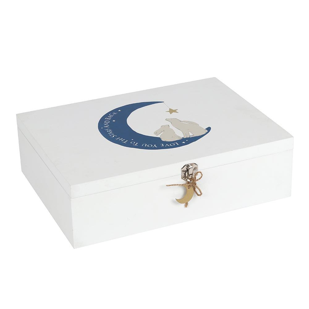 Look at the Stars Wooden Memory Box - DuvetDay.co.uk