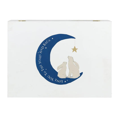 Look at the Stars Wooden Memory Box - DuvetDay.co.uk
