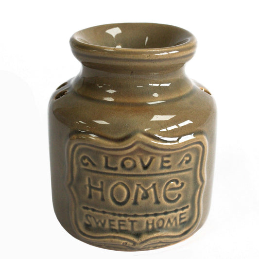 Lrg Home Oil Burner - Love Home Sweet Home Chocolate - DuvetDay.co.uk