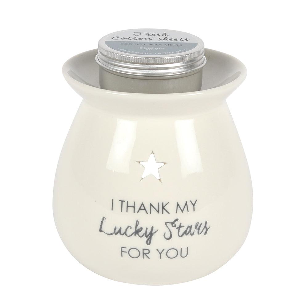 Lucky Stars Wax Melt Burner Gift Set - DuvetDay.co.uk