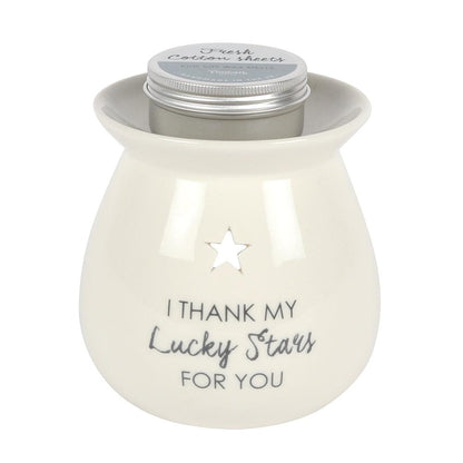 Lucky Stars Wax Melt Burner Gift Set - DuvetDay.co.uk