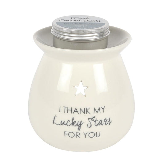 Lucky Stars Wax Melt Burner Gift Set - DuvetDay.co.uk