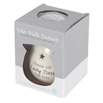 Lucky Stars Wax Melt Burner Gift Set - DuvetDay.co.uk