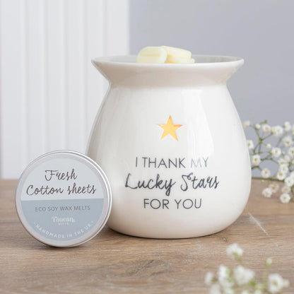 Lucky Stars Wax Melt Burner Gift Set - DuvetDay.co.uk